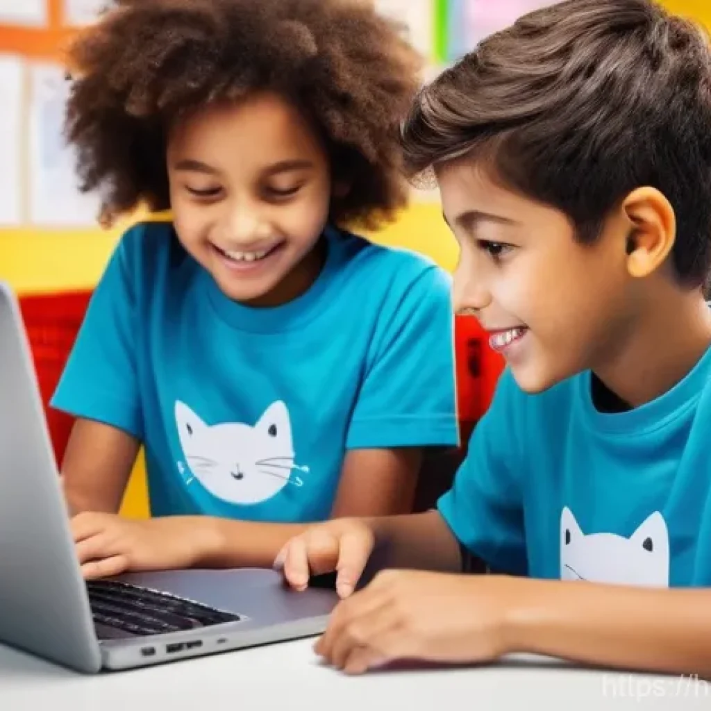코딩교육지도사와 학습 목표 설정 방법 - **Prompt 1: Joyful Young Coders Creating Interactive Worlds**
    "A vibrant, eye-level shot of a di...
