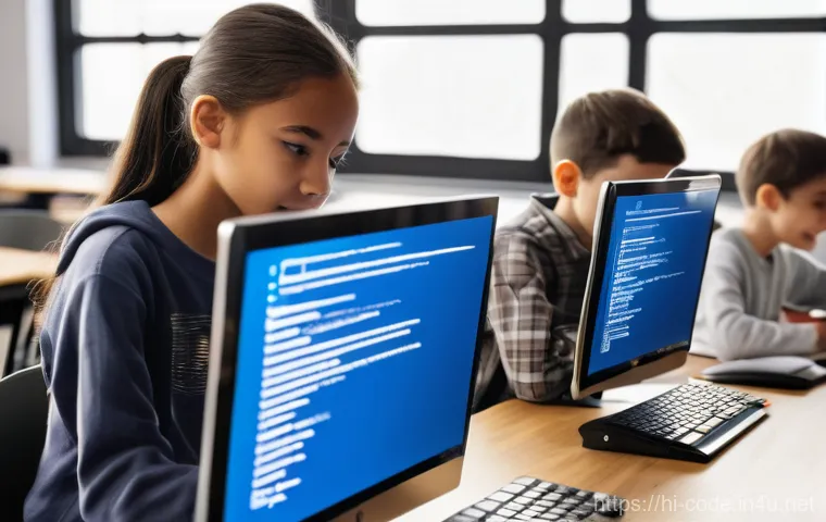 코딩교육지도사 필수 코딩 언어 - **Prompt 2: Teenagers collaboratively coding with Python, exploring data science and AI.**
    "A dy...