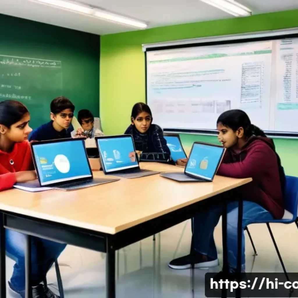 코딩교육지도사로서 사례 기반 강의 준비법 - A classroom scene depicting Indian students actively engaged in a group case study discussion on cod...